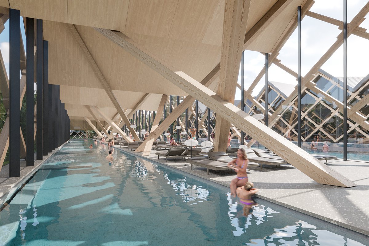 Terme Zreče Pools Extension (2020)
.
more at enota.si/all/2021022211…
.
#termezrece #pools #extension #slovenia #wood #water #enota #enotaarchitects #naturalsystems #parametric #parametricarchitecture #computationaldesign #generativearchitecture 
.
visualization Spacer