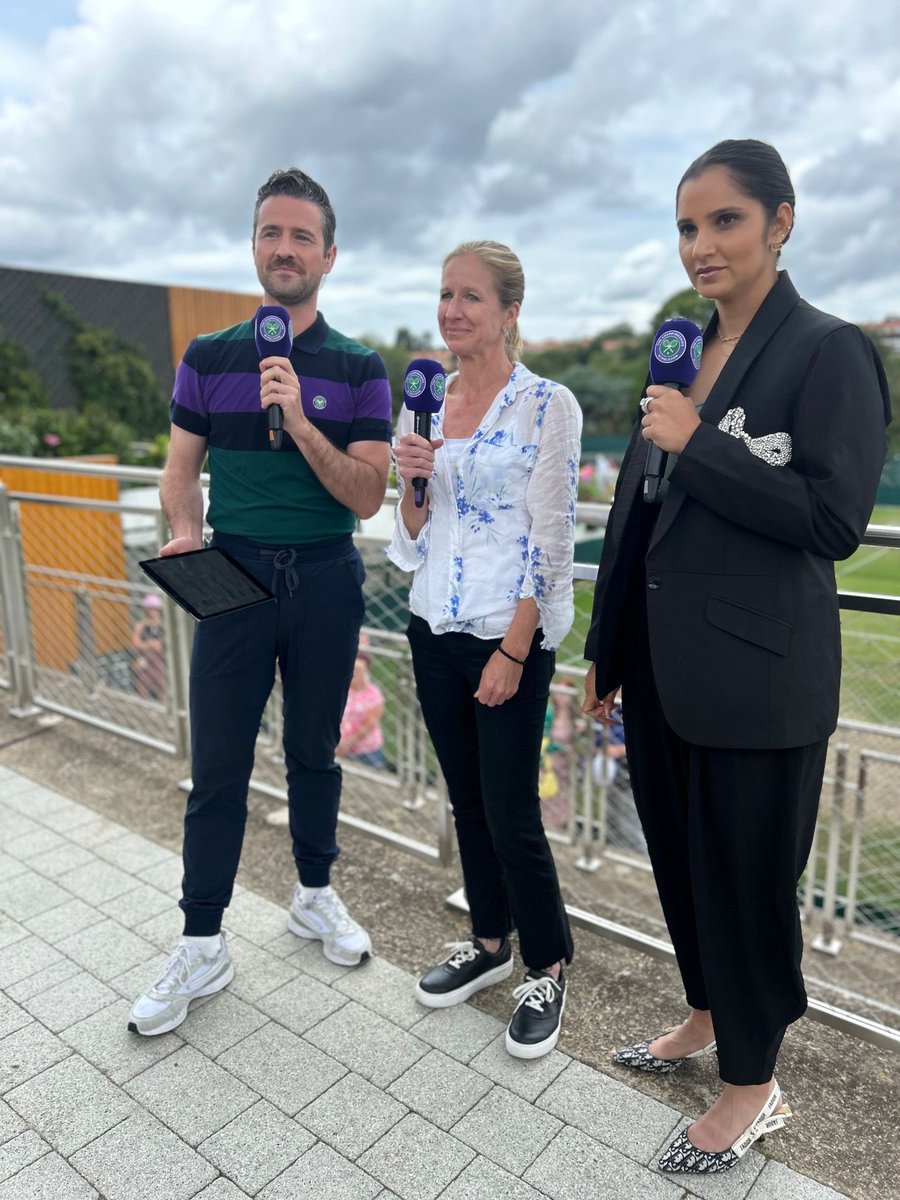 Nick McCarvel (@nickmccarvel) on Twitter photo Great ‘Aorangi Hour’ yesterday with <a href="/MirzaSania/">Sania Mirza</a> and <a href="/jcray74/">Jill Craybas</a> 📺🎾
We’re live over the final three days on <a href="/Wimbledon/">Wimbledon</a> YouTube and app at noon local — talking all things championship weekend and plenty of behind-the-scenes look-ins. Great ‘Aorangi Hour’ yesterday with <a href="/MirzaSania/">Sania Mirza</a> and <a href="/jcray74/">Jill Craybas</a> 📺🎾
We’re live over the final three days on <a href="/Wimbledon/">Wimbledon</a> YouTube and app at noon local — talking all things championship weekend and plenty of behind-the-scenes look-ins.