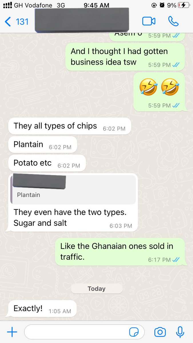 BigJoeBooks's tweet image. Sat down yesterday &amp;amp; ate a full bottle of plantain chips. 

I wondered to myself, “how much these people outside are missing”

“For my mind inside, I hack new market”🤣

Quickly messaged somebody there &amp;amp; my dreams shattered like Ghana’s economy. 

But I saw a new opportunity😅