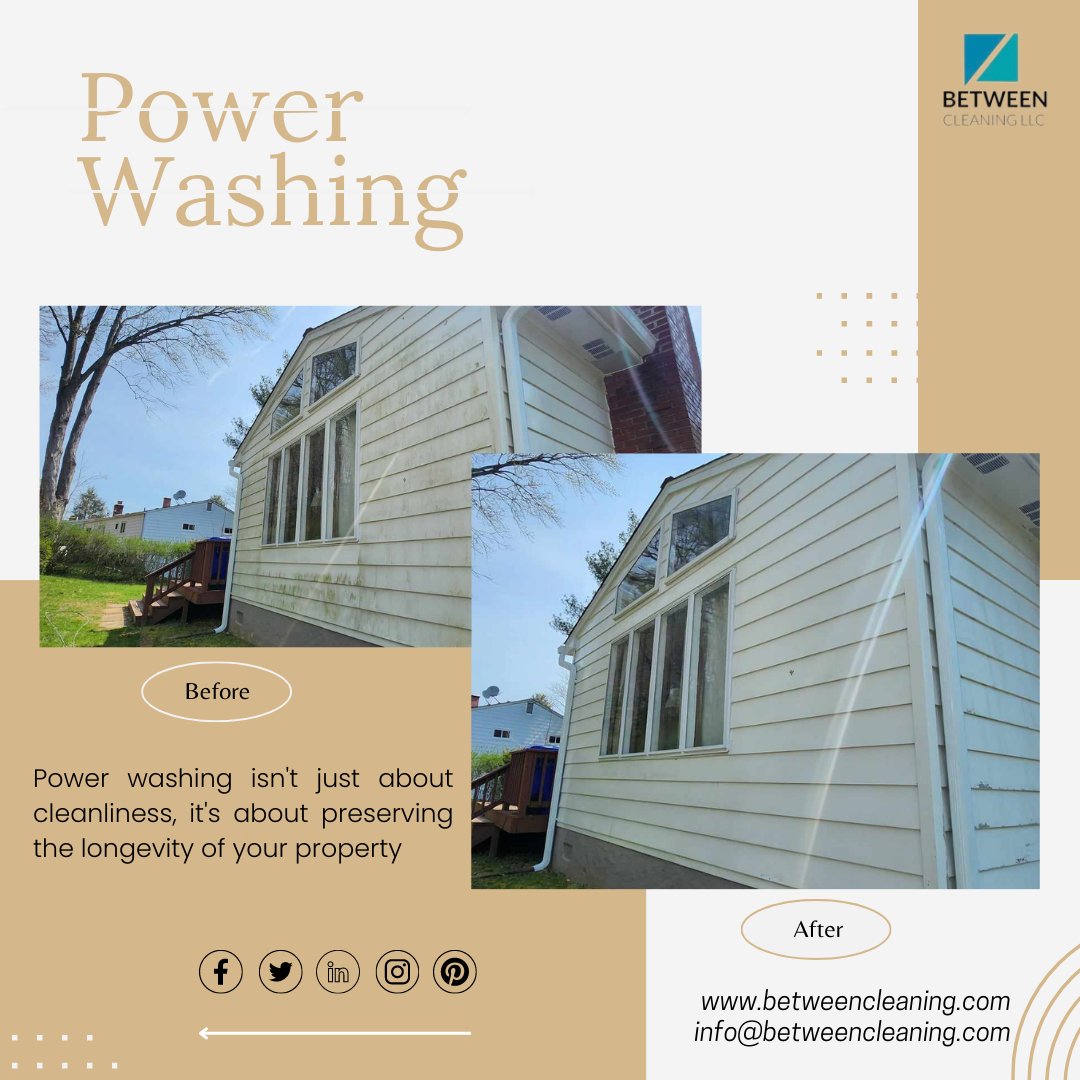 BtweenCleaning's tweet image. Pressure washing isn't just about cleanliness, it's about preserving the longevity of your property
bit.ly/41pvT8I
#powerwashingmagic #bringingsurfacetoLife #blastthegrimeaway #uniquecleaning #postunique #hiddenbeauty #restoringbeauty #pressurewashingwonders #DIYcleaning