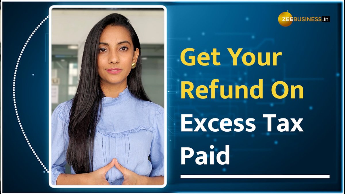 ZeeBusiness's tweet photo. Know how to get a refund on excess tax paid in this video:

https://t.co/v3SIO2pbLR

#itr #incometax #personalfinance @charushreee https://t.co/F8Pg6qm7VB