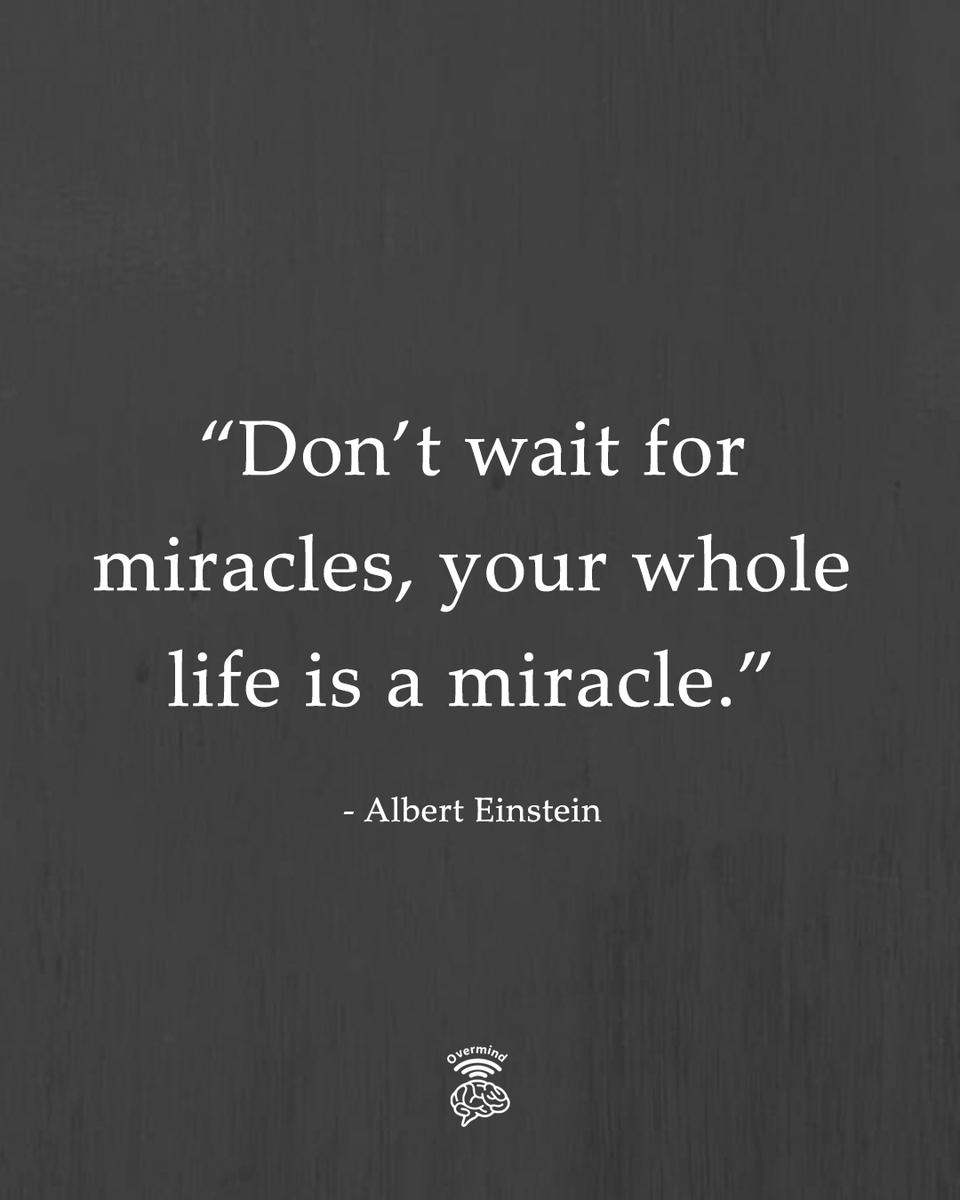 overmind01's tweet photo. Don't wait for miracles. https://t.co/U0A2BXdpiP