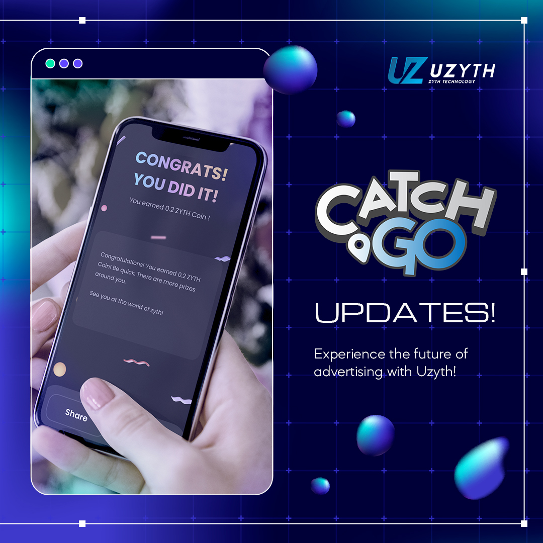 UZythOfficial's tweet photo. Experience the future of advertising with Uzyth! 🚀
We're working to take ads to the next level. We're revolutionizing the way companies and brands engage with you. Get ready for real-time offers, interactive ads and exclusive rewards. It's going to be EPIC!
#uzyth #catchgo https://t.co/qzVgW4a2cL