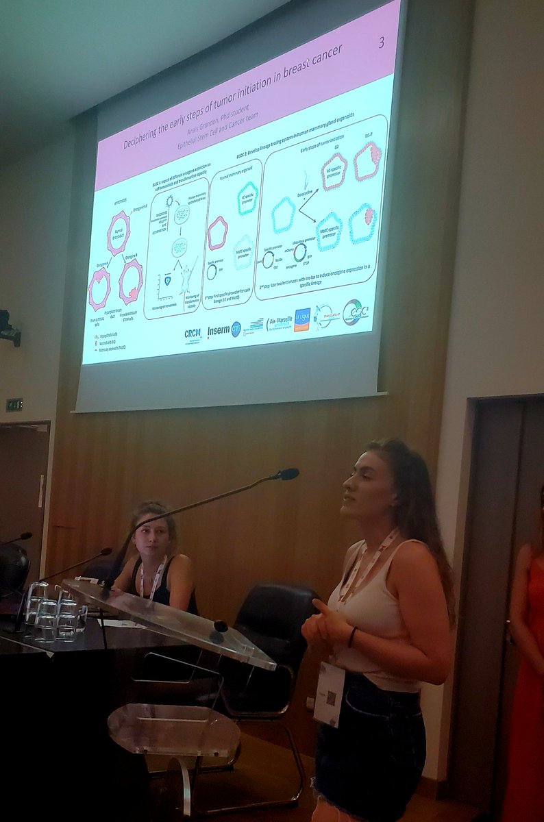 Proud of our PhD student @Anais_Grandon that present her new project on breast tumor initiation at the <a href="/translateitcrcm/">TRANSLATE-IT CRCM</a> symposium. <a href="/crcm_marseille/">CRCM - Cancer Research Centre of Marseille</a> #ESC2