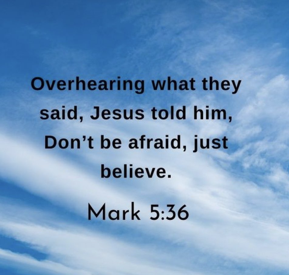 Don’t be afraid
#iBelieve