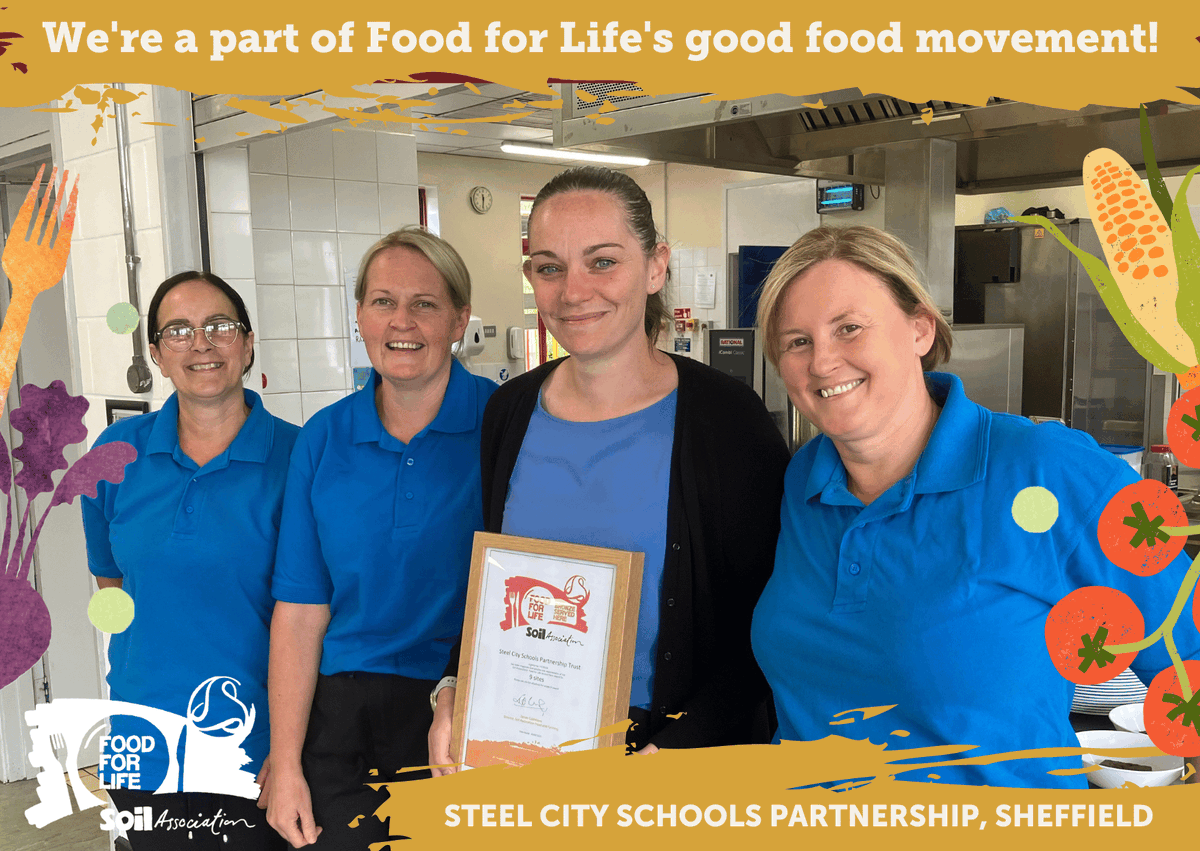SAfoodforlife's tweet photo. Congratulations to @SCSPCEO who have achieved their Food for Life Served Here Award!

Thanks to their hard work, nine schools across #Sheffield are now enjoying healthy, sustainable and delicious meals each day. 👇

Read more about their achievement 

https://t.co/3B7X5B8gVu https://t.co/uLESAUUzZN