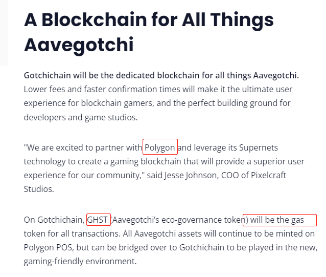 firstvipCrypto's tweet photo. 这个?#gotchichain #Aavegotchi $GHST
有玩小鬼的可以留意下J先生这消息。但是风浪能掀多大建议你们还是得自行研究好这个链,为啥用它 会不会重用它。😽友情提示:防骗炮,请牢记 dyor 原则
附一份头等仓的aavegotchi研报,去年六月份的,有点凉了,各位看官随意:https://t.co/mksrm0gRZX https://t.co/wjMIF4rCER