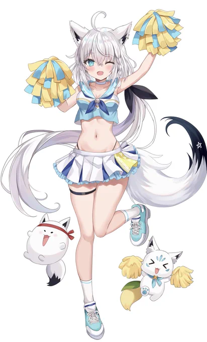 すこん部応援隊 #絵フブキ