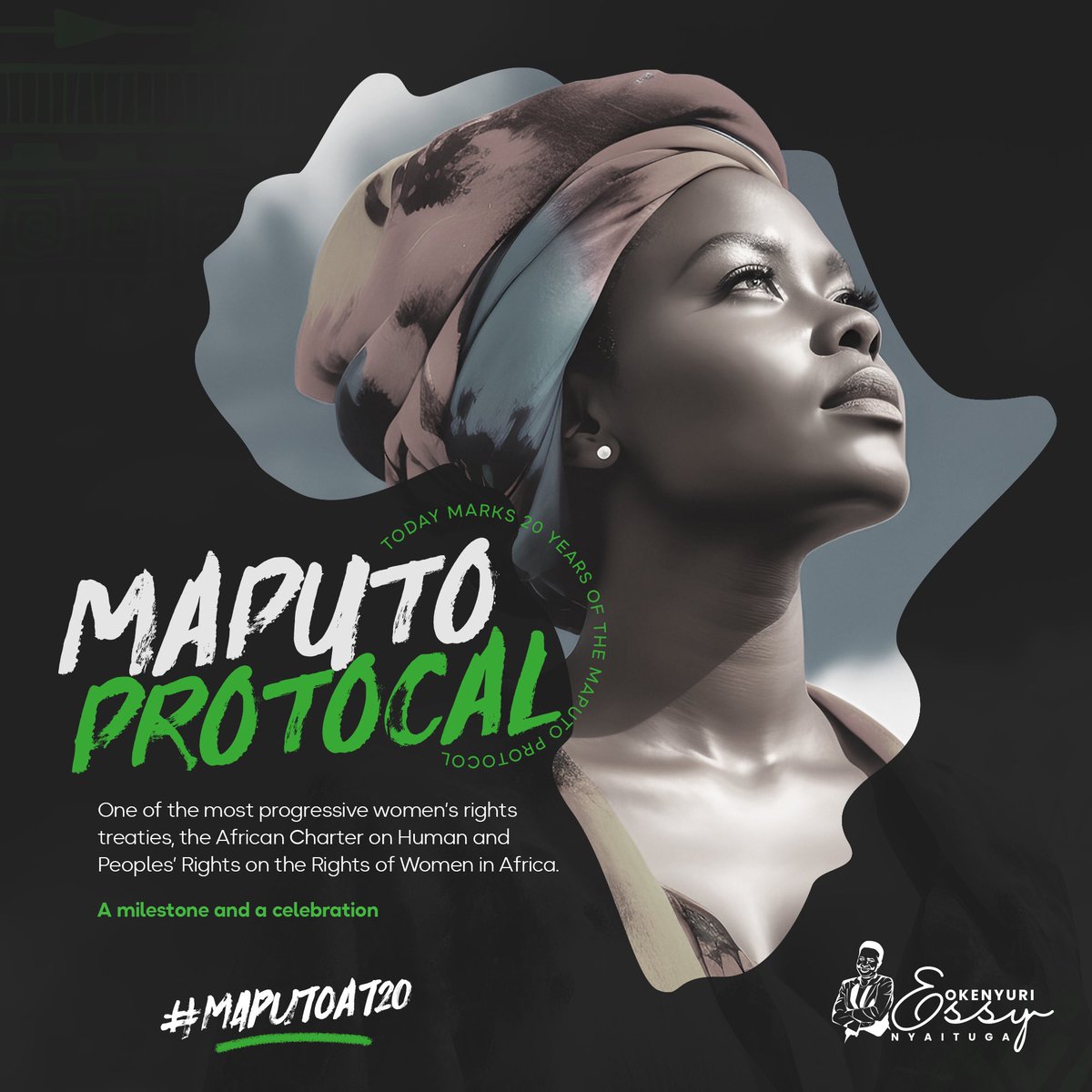 On this 20th Anniversary of the #MaputoProtocol, We are taking stock of investments and actions of stakeholders towards realizing the goals of the Maputo Protocol with a focus on; Ending Violence against Women and Girls (EVAWG), WYFEI, strategic partnerships and legislation.
