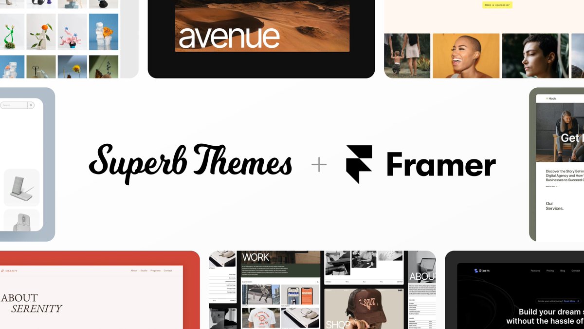 framer's tweet image. 🎊 Big news! @superbthemescom, a leading WordPress template marketplace, is shifting gears to Framer. Discover their marketplace filled with cutting-edge Framer templates, submit your template, and gain exposure through their extensive marketing channels.

superbthemes.com/framer-templat…