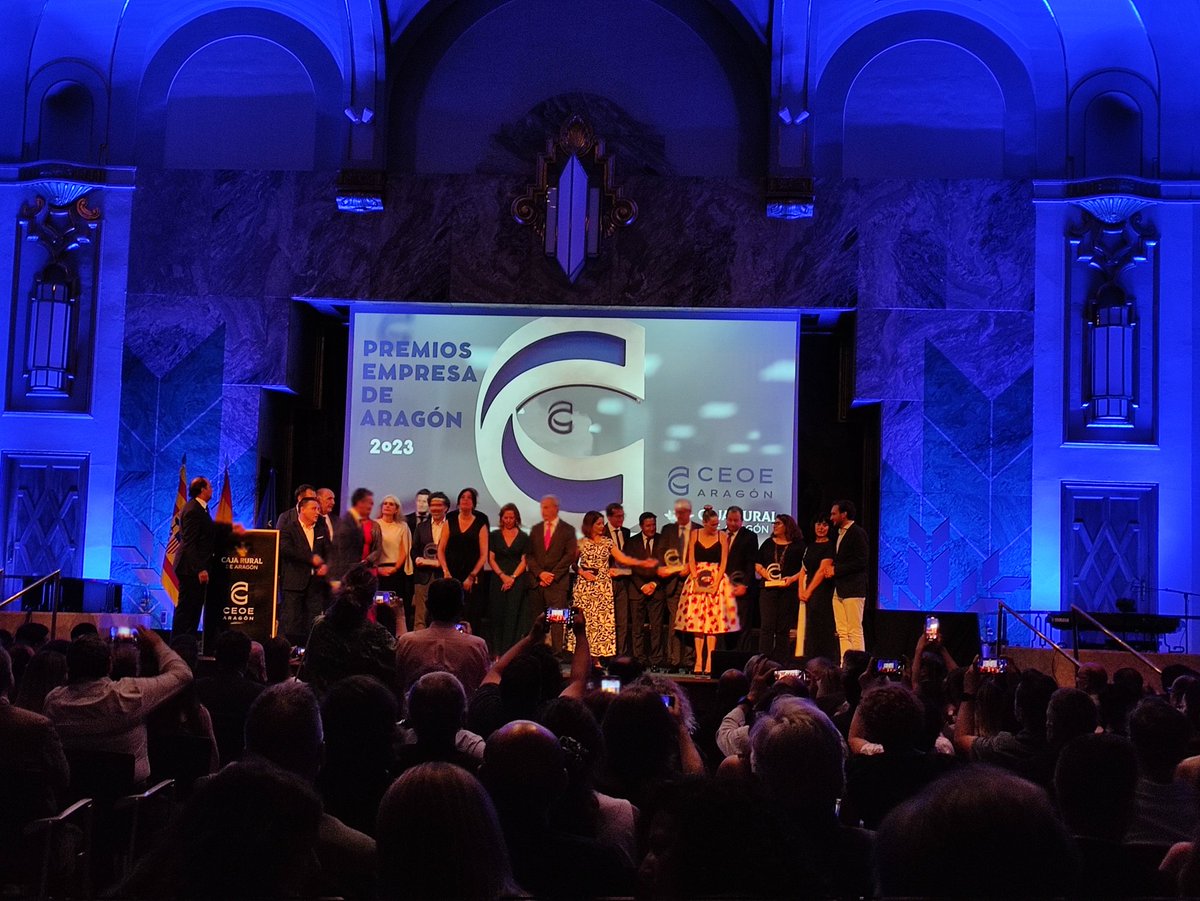 Ayer asistimos a la ceremonia de entrega de los Premios Empresa de Aragón 2023 organizado por <a href="/CEOEAragon/">CEOEAragon</a> en la sede de <a href="/CajaRuralAragon/">Caja Rural de Aragón</a>.

Enhorabuena a todos los premiados y por supuesto, a la organización del evento por conseguir aunar y reconocer tanto talento.