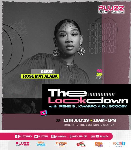 RoseMayAlaba's tweet photo. Join me on #TheLockdown now with @IreneKwarfo & #DJScooby @PLUZZFM 🇬🇭❤️ https://t.co/fkdwCiTqBw