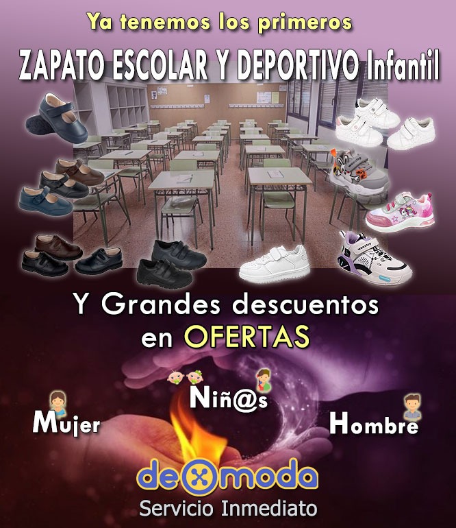 dexmoda_'s tweet photo. Ya tenemos disponibles los primeros zapatos colegiales y deportivos infantil junto con muchos modelos de verano en nuestra sección de ofertas con grandes descuentos.
https://t.co/Ju5NzahZCL https://t.co/B1i9bYXaxI