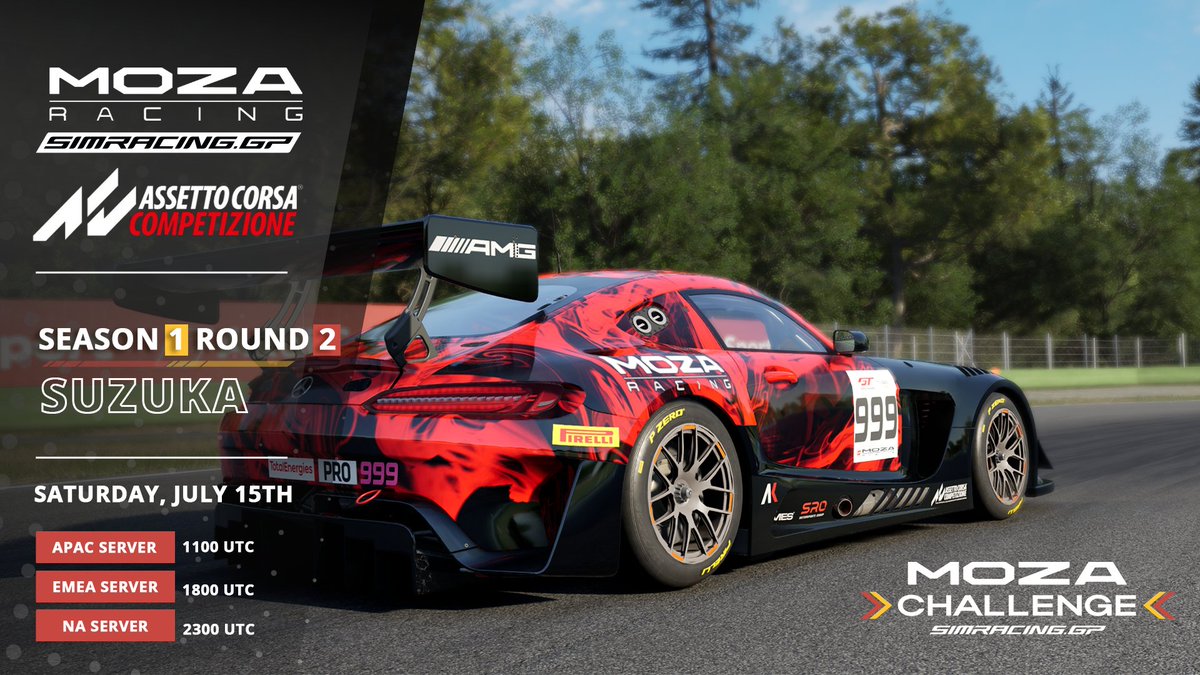 MOZA Racing on X: The Season 1 Round 2 of the #Moza #Challenge on