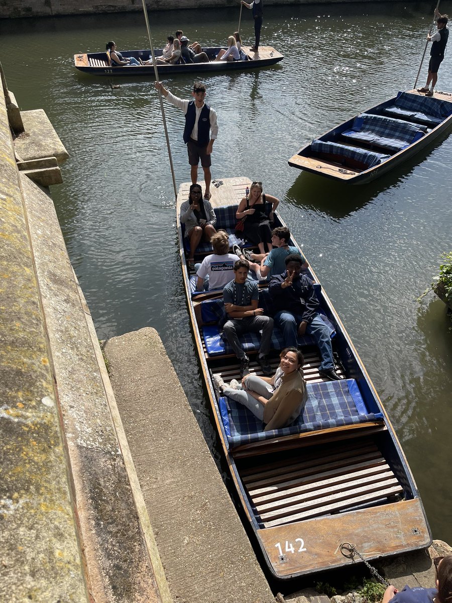 AmyKamATL's tweet photo. Mid way through our week and punting is first up for the day #SIBFCambridge @TheSIBF https://t.co/SjSyZKeh0d