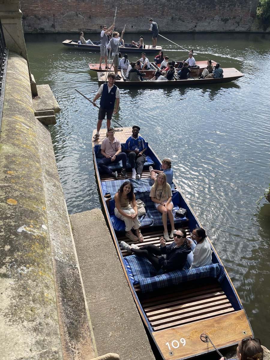 AmyKamATL's tweet photo. Mid way through our week and punting is first up for the day #SIBFCambridge @TheSIBF https://t.co/SjSyZKeh0d