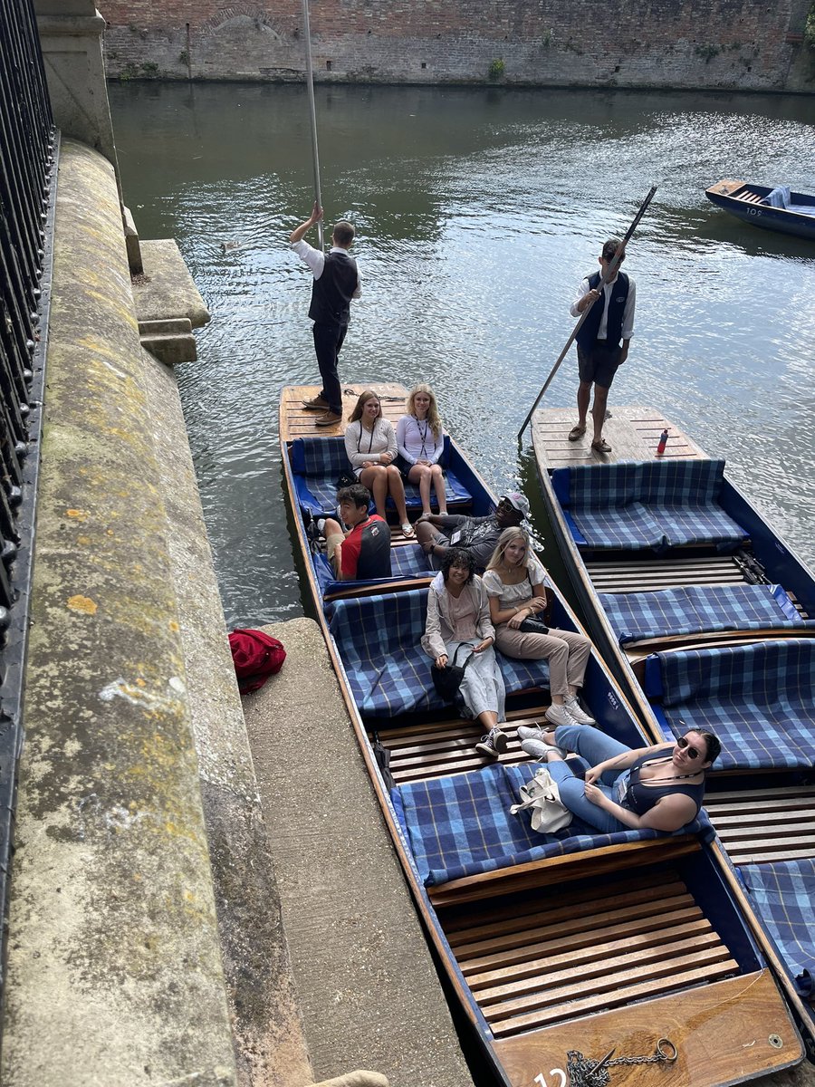 AmyKamATL's tweet photo. Mid way through our week and punting is first up for the day #SIBFCambridge @TheSIBF https://t.co/SjSyZKeh0d