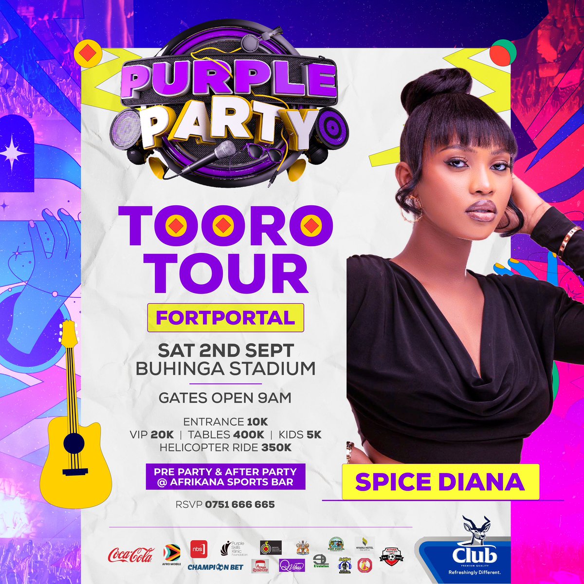 DouglasLwangaUg's tweet image. Star Gyal is in, Fort Portal #PurplePartyTour | Sat 2nd September | Buhinga Stadium @SpiceDianaUg