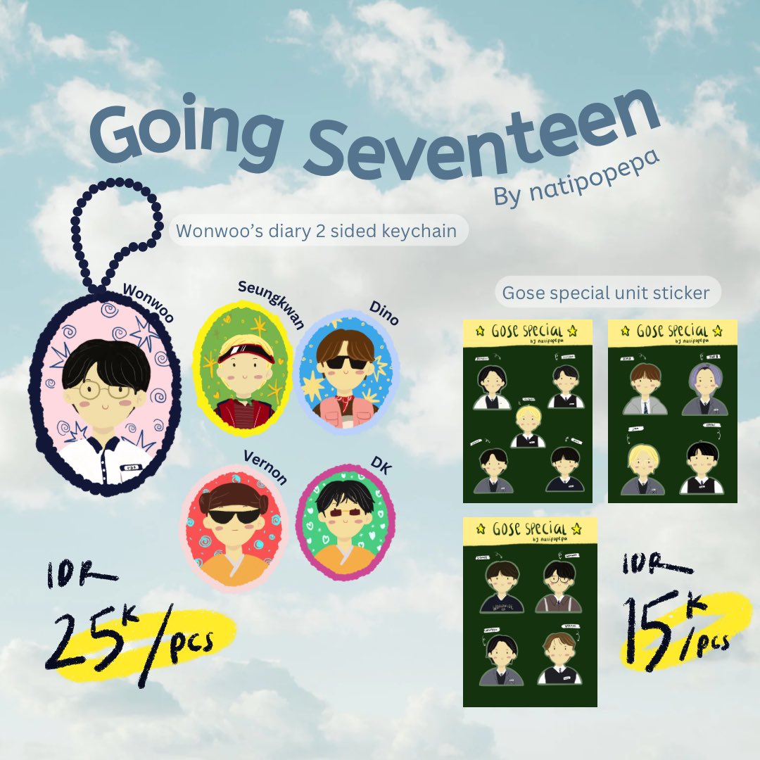 miwonnia's tweet photo. RTs / Likes are very appreciated 🫶🏻

READY STOCK ❣️

+ Wonwoo’s diary keychain
https://t.co/EAnpE56H60

+ Gose special sticker
https://t.co/gvDAfyOQ28

Note: ini ready stock sisa pland kemarin, untuk member lain bisa request ya!💗

🔖 SEVENTEEN GOING SEVENTEEN GOSE https://t.co/dNksD2W9hz