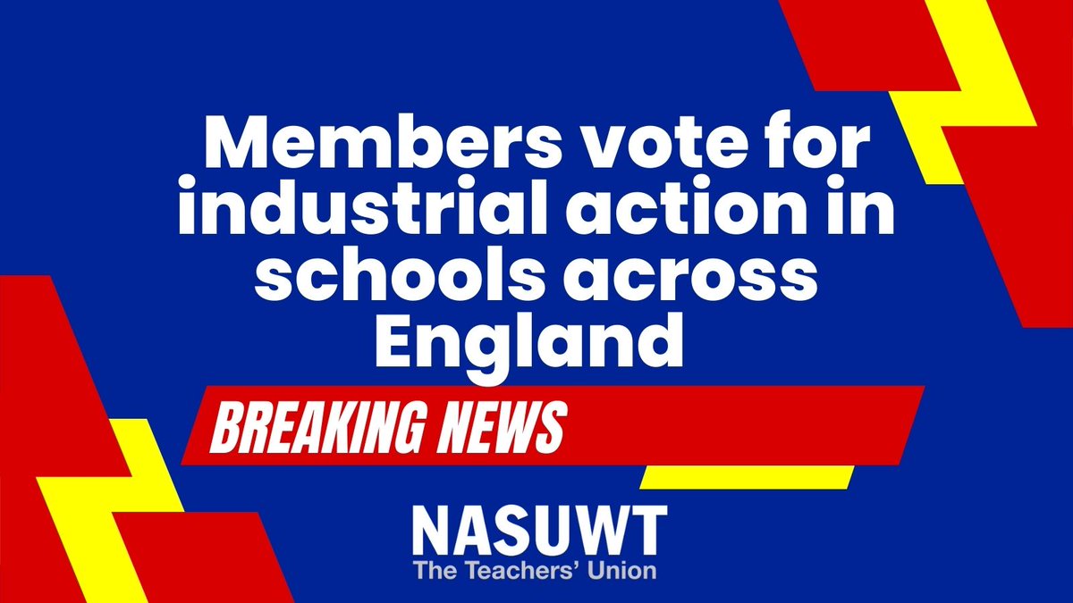 NASUWT's tweet image. 📢 BALLOT RESULTS 📢
88.5% voted for strike action

94.3% voted for action short of strike action

Turnout 51.9%.