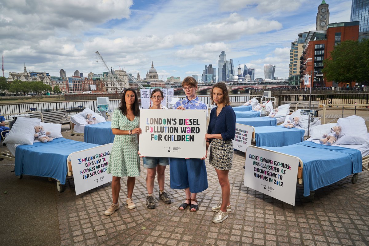 The world’s first diesel pollution ward has been unveiled, shining a light on the 2,800 children and young people admitted to hospital with asthma in #London each year 🏥 🫁 

It’s time to #DitchDiesel! @MumsForLungs