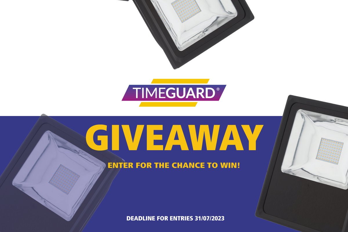 TimeguardNews's tweet photo. 🚨GIVEAWAY ALERT🚨Keep your business lit up safe with our 100W  LED floodlight! 

Follow Timeguard, tag a friend, like and RT this for a chance to win!

Follow us on YouTube &amp; reply with image for bonus entry!📷https://t.co/8XKL87asdX

#Timeguard #LEDFlood #giveaway #Competition https://t.co/pqIG80S63l