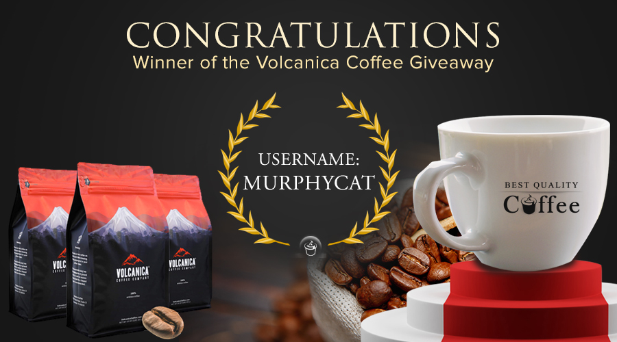 bqcoffee's tweet photo. We want to congratulate MurphyCat on being selected as the winner of our Volcanica Coffee Giveaway! Thank you to all the fellow coffee lovers who participated. Stay tuned for the next chance to win free specialty-grade coffee :)
#volcanicacoffee, #coffeegiveaway, #bqcoffee https://t.co/pKbX9JJGFn