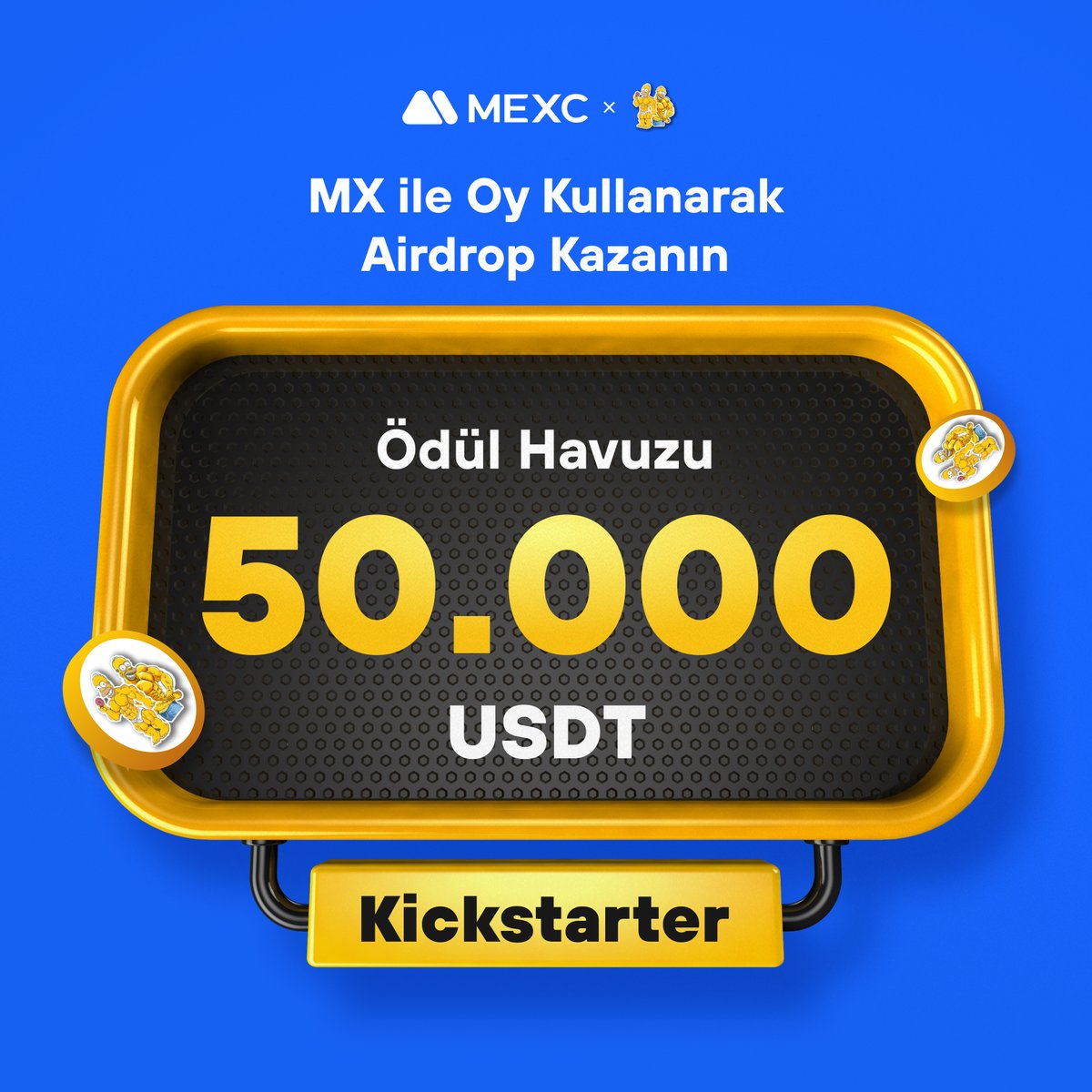 MEXC_Turkce's tweet image. 🚀 #MEXC Kickstarter - @HomerSimpson_HS #SIMPSON4 Projesi için Oy Kullanın ve 50.000 $USDT Airdrop Kazanın!

🗳️ Oylama Tarihi: 12 Temmuz 2023 13.00 - 13 Temmuz 2023 12.50

📌 Ayrıntılar: mexctr.info/SIMPSON4

#MEXCTürkiye #MX #BTC
