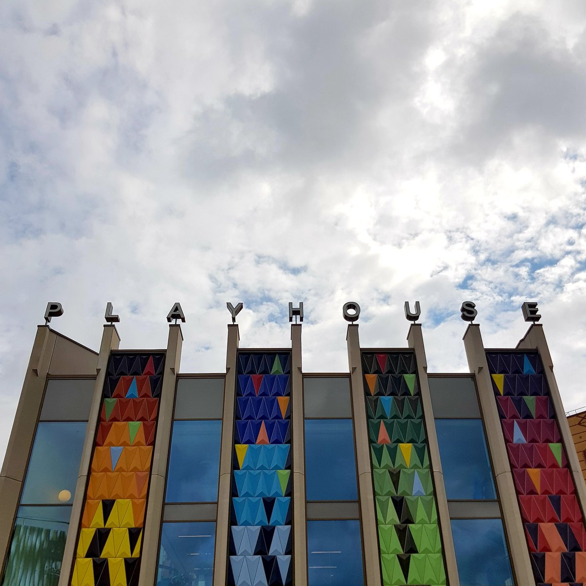 My home for the next three days, <a href="/LeedsPlayhouse/">Leeds Playhouse</a> is looking glorious (and very atmospheric!). On the countdown for the rest of the <a href="/amadigital/">Arts Marketing Association</a> team - and our 650 wonderful #AMAconf arts marketers - to arrive now 🥳