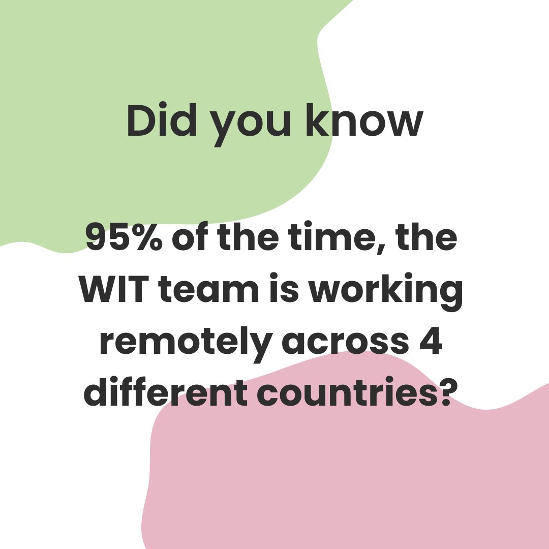 WordsinTrans's tweet photo. WIT is a remote-first team 🌍  

So we've learned a couple of things about working remotely in that time, sometimes the hard way! 😅  

Do you work in an office or remotely? 💻  

#WordsInTranslation #WITty #localisation #L10N #translation #xl8 #G11N #RemoteWork https://t.co/p1ZaD1L022