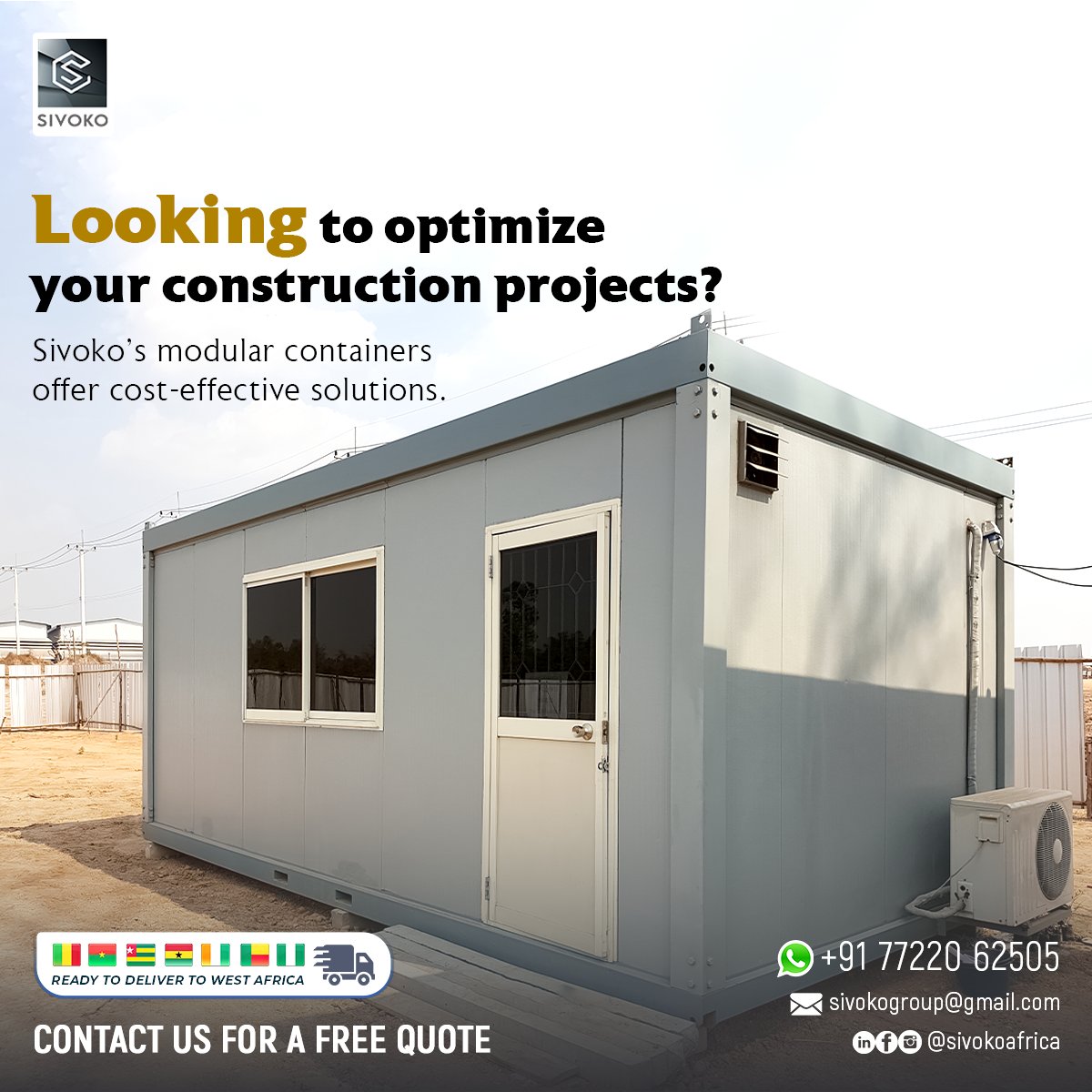 sivokoafrica's tweet image. Unleash the Future of Adaptive Living with sivoko modular containers.

Whatsapp us: +917722062505
Email us: Sivokogroup@gmail.com

#sivokogroup #modularcontainer #livingspace #containerhomes