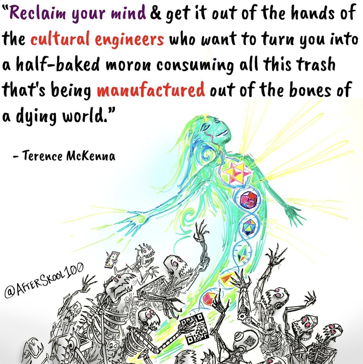AfterSkool101's tweet photo. Reclaim your mind. #terencemckenna #matrix #afterskool https://t.co/2govpJzXL6