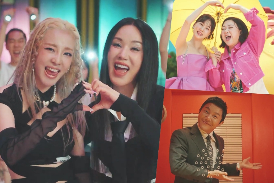 soompi's tweet photo. WATCH: #SandaraPark Enjoys A “FESTIVAL” In Vibrant MV Featuring #UhmJungHwa And More
https://t.co/bmTFgkJ1u3 https://t.co/DITyr6XP7b