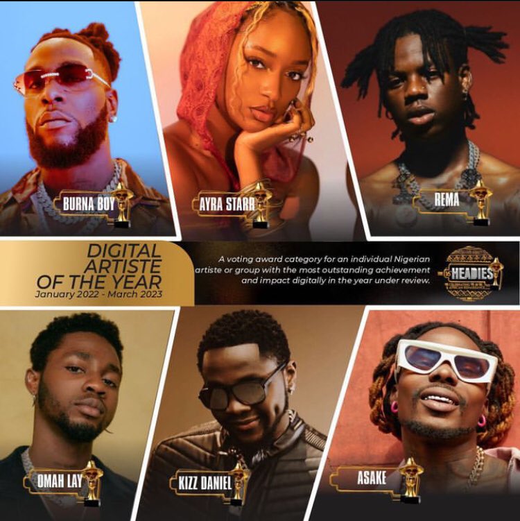 49th On Twitter Nominees For 2023 Headies Awards Digital Artiste Of 49th-on-twitter-nominees-for-2023-headies-awards-digital-artiste-of