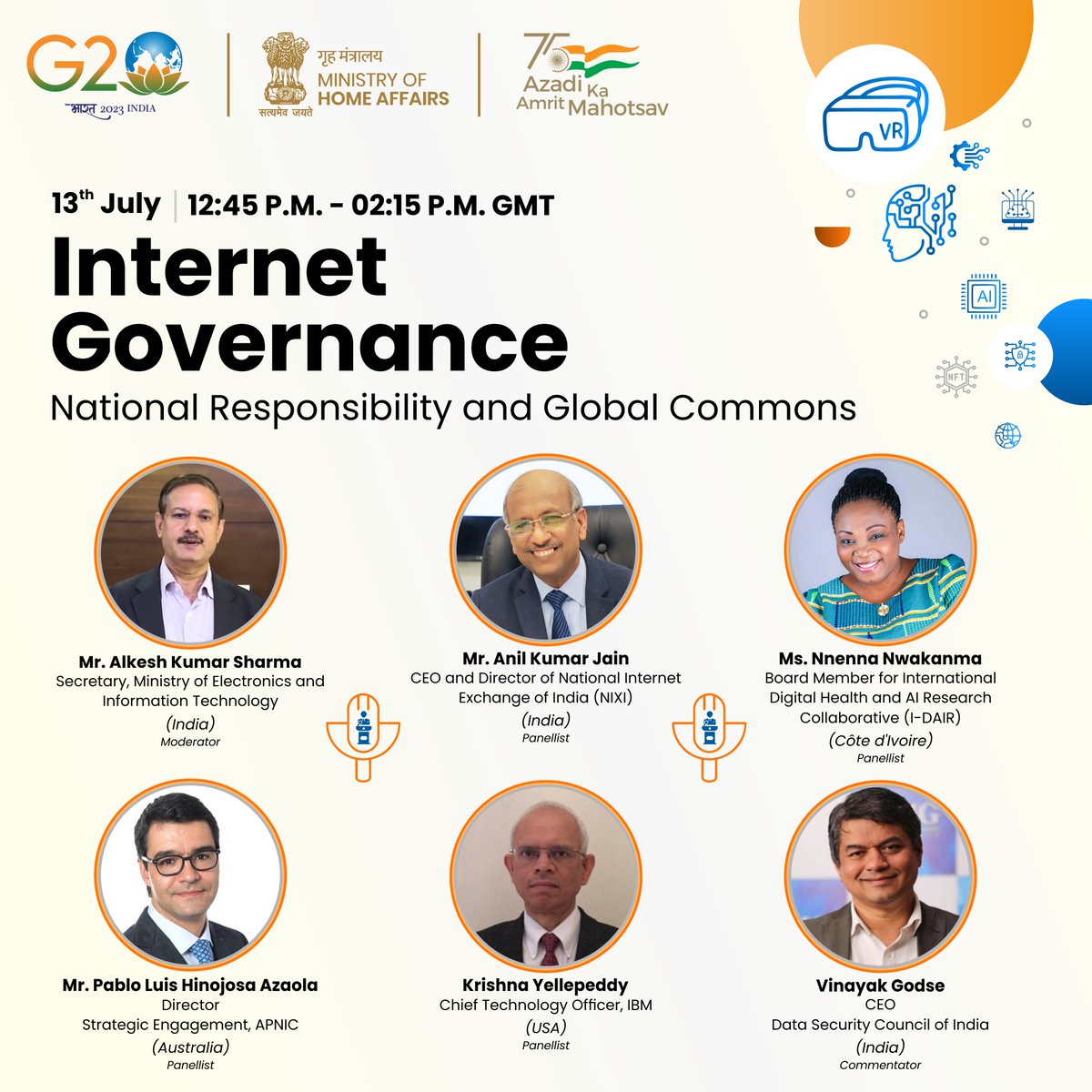 Watch the renowned cyber security experts, as they share valuable insights in Technical Session 1 on 'Internet Governance: National Responsibility & Global Commons' at G20 Conference on Crime & Security. More details at: cyberconference-g20india.mha.gov.in
#G20India #G20CCS #NoICTforCrime