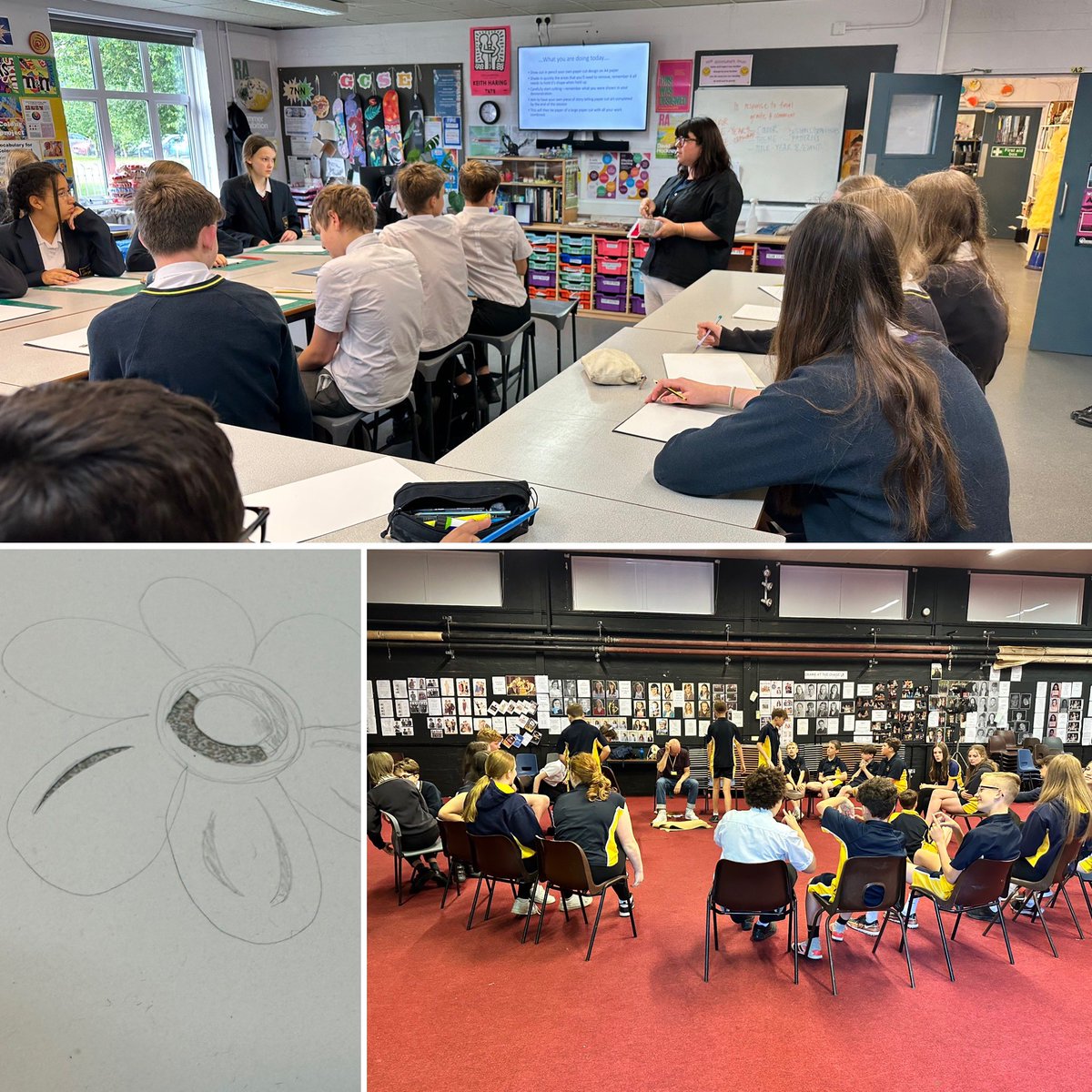 Year 8 are also taking part in Creative Arts sessions with Paper Cutting workshops in full flow and Lee Farley from Perfect Circle Youth Theatre running a devising workshop where the students will decide their own stories. 

#EnrichmentDay2023