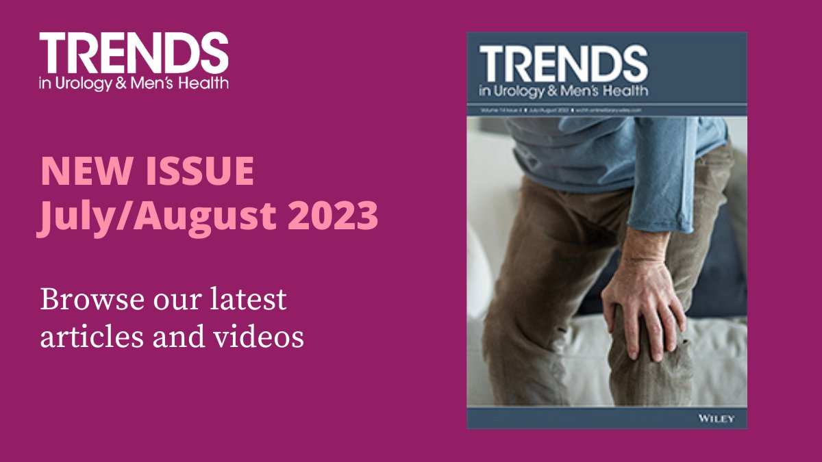 Check out our new issue of Trends articles and videos. Key topics include the role of #PDE5Is in diabetes and CVD, sex differences in #osteoarthritis, #mpox implications for male health, and how to perform well at #interview.

Browse the full issue here 👉 wchh.onlinelibrary.wiley.com/toc/20443749/2…