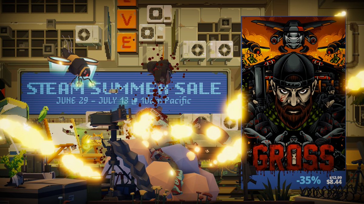 GROSSthegame's tweet image. #SteamSummerSale ends in two days, but don&apos;t lose your head.

Lose someone else&apos;s head! GROSS is still 35% off.