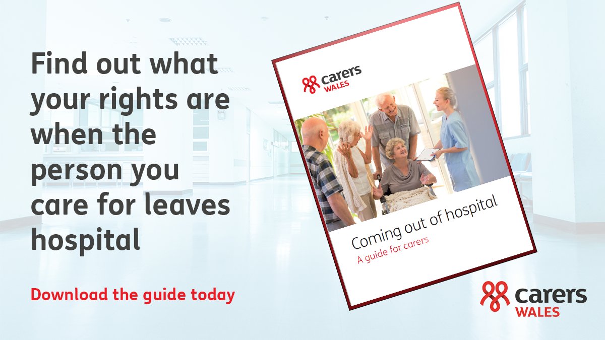 Often one of the most complex times in a #carers life is when their loved one is about to leave hospital.  

Understand your rights with our guide.

carersuk.org/wales/help-and…