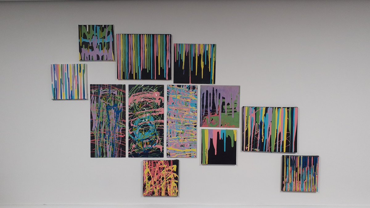 ScienceBentley's tweet photo. Studies in drippy, 2023. Updating the art in my office. Thank you SWH students. I Love this. #WowWednesday #Wellspring https://t.co/2ZSMvmDfO7