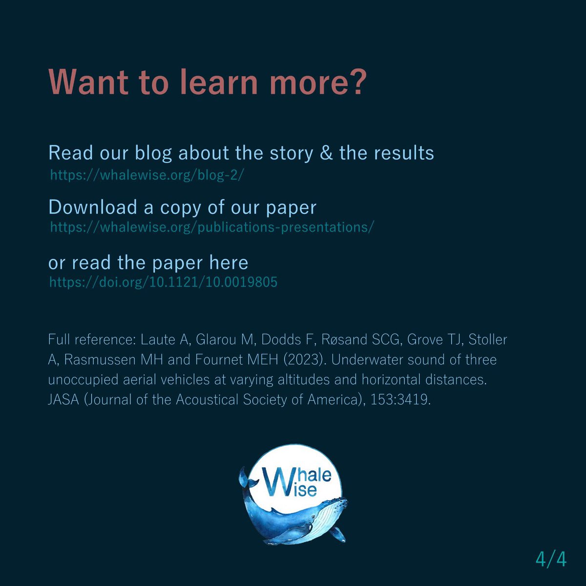New publication!

Underwater sound of three UAVs (drones) at varying altitudes and horizontal distances 🌊

Led by Amelie Laute, in collaboration with @Haskoli_Islands <a href="/SoundScienceAK/">Sound Science Collective</a> 

doi.org/10.1121/10.001…