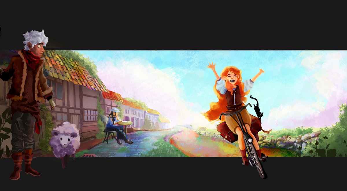 aquilioAeris's tweet photo. Hello #PortfolioDay  

I'm an illustrator/ developement artist and I'm currently looking for job opportunities. I'd love doing book cover illustrations or board games. 🌸✨ https://t.co/MkDHzN5IbG