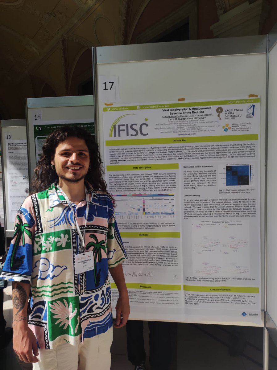 Presenting my poster on "Virus biodiversity: a metagenomic baseline of the Red Sea" today in #netsci2023. 

You can find me @ panel 17 and I will be glad to explain and chat.