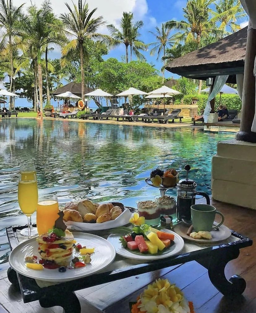 Breakfast in Bali.