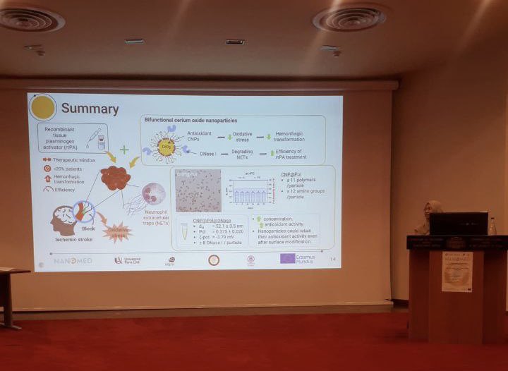 Congratulations to our student Nugrahirani Hijrianti for successfully presenting her Master's thesis at the 6th #EMJMD #Nanomed workshop in the University of Patras, Greece. Her work is on the development of antioxidant cerium oxide #nanoparticles for #ischemicstroke treatment.