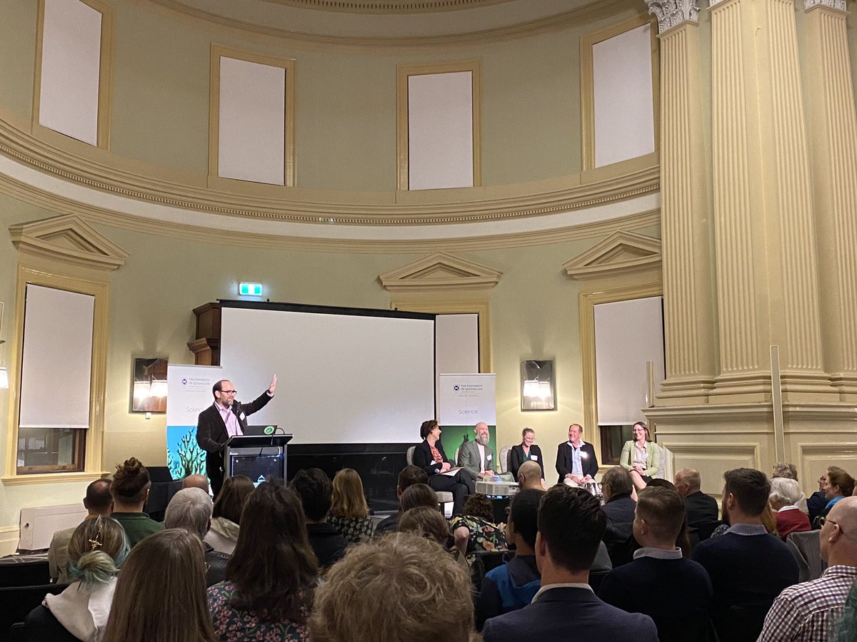 TwomeyAlice's tweet photo. Key messages from tonight’s panel discussion:
- We need a law reform and we need it now
- Talk about #biodiversity loss with friends, family and colleagues
- Forge partnerships
- Biodiversity #conservation doesn’t have to be a trade off
#UQLife #UQScience
@UQ_CBCS @UQScience https://t.co/7iZBsZaWYb