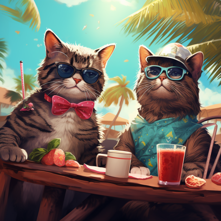 Odyscab's tweet photo. 🐾✨ En vacances, nos amis les chats méritent eux aussi de partir à l'aventure ! 🚗💨 En tant que société de VTC accueillant les animaux à bord, nous sommes là pour rendre leurs voyages aussi agréables que les vôtres. 🐶🐱  🌴🌞 #VoyagerAvecNosAnimaux https://t.co/uwsTo3po52