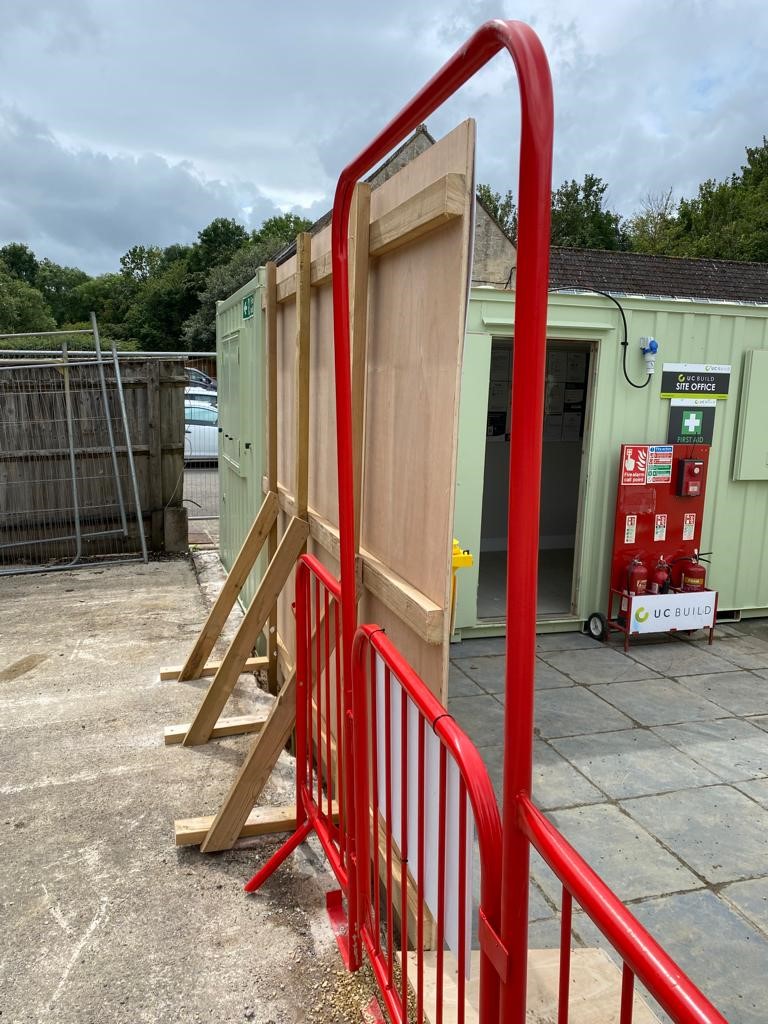 Starkoldbs's tweet photo. This week we assisted UC Build in setting their latest project up near Bath, which involved carpentry works to install signage, ramps and steps, alongside multi-service support involving consumables, firepoints and fencing. 
#loveconstruction https://t.co/NE6qfKYLHI