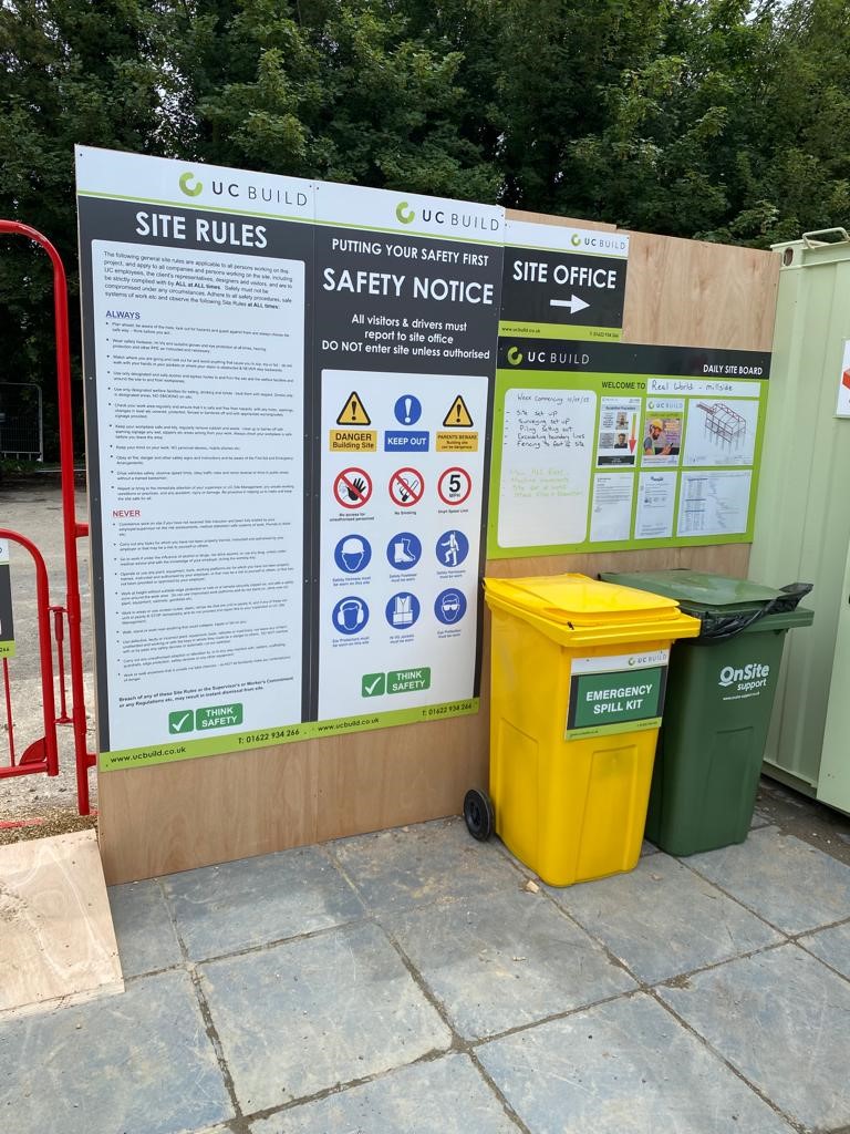 Starkoldbs's tweet photo. This week we assisted UC Build in setting their latest project up near Bath, which involved carpentry works to install signage, ramps and steps, alongside multi-service support involving consumables, firepoints and fencing. 
#loveconstruction https://t.co/NE6qfKYLHI