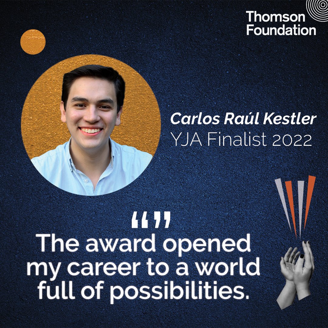 thomfound's tweet photo. Reminder: our 🏆 Young Journalism Award📷 is now open for entries. The three finalists are flown to London to attend the @FPALondon gala award evening amongst leading figures from the world of journalism. @carlosrkestler was one last year. More info here: https://t.co/V4K2M7F0py https://t.co/7tv48mMUuN